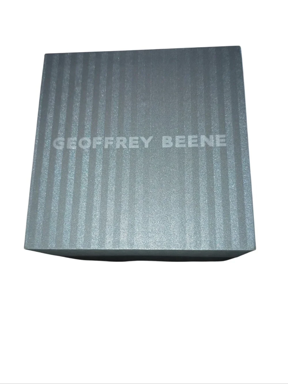 Geoffrey Beene Men's Black Bracelet Watch with Dark Dial, Genuine Diamond, NWT